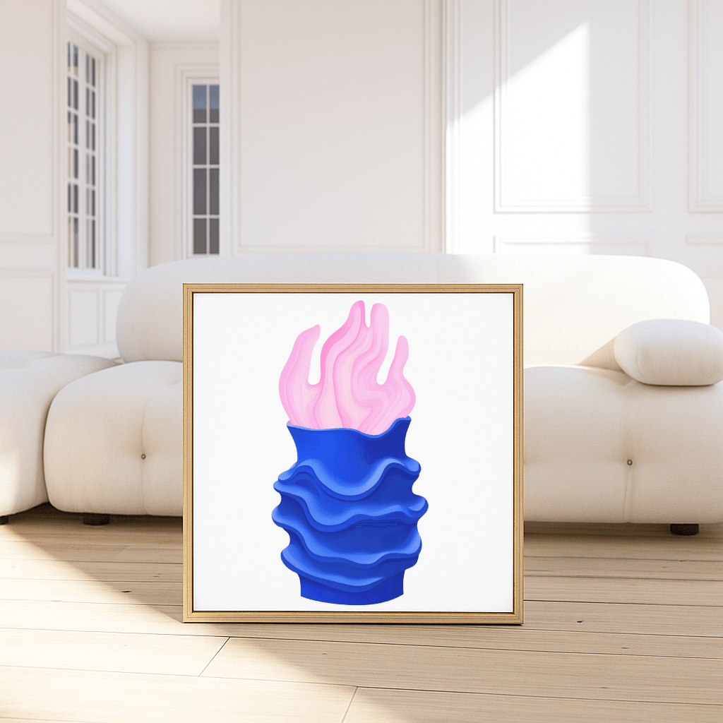 Pink Wave Vase - The Secret Gallery