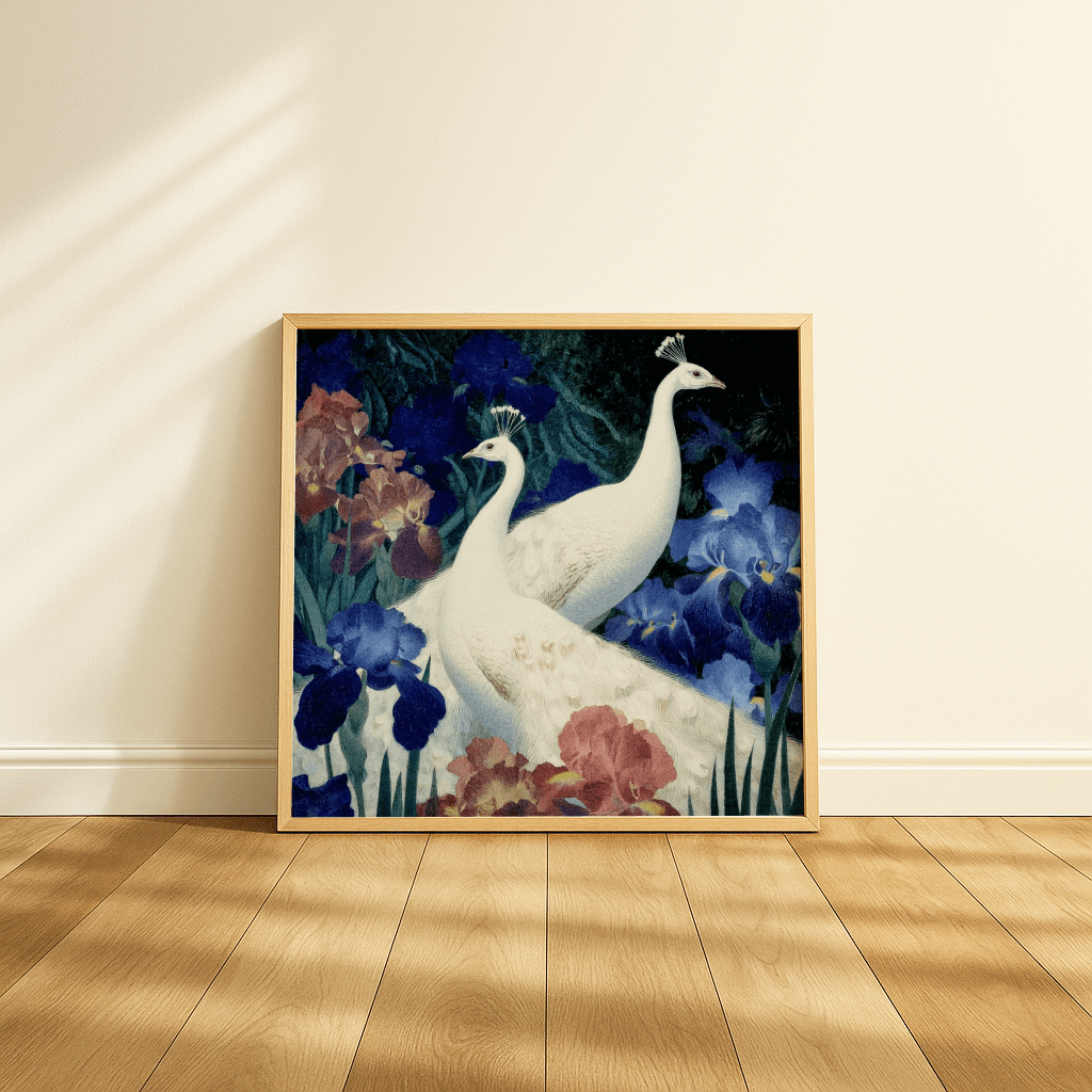White Peacocks Irises - The Secret Gallery