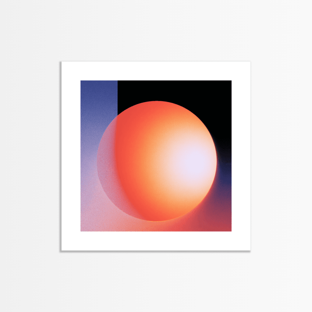 Dark Orange Sphere - The Secret Gallery