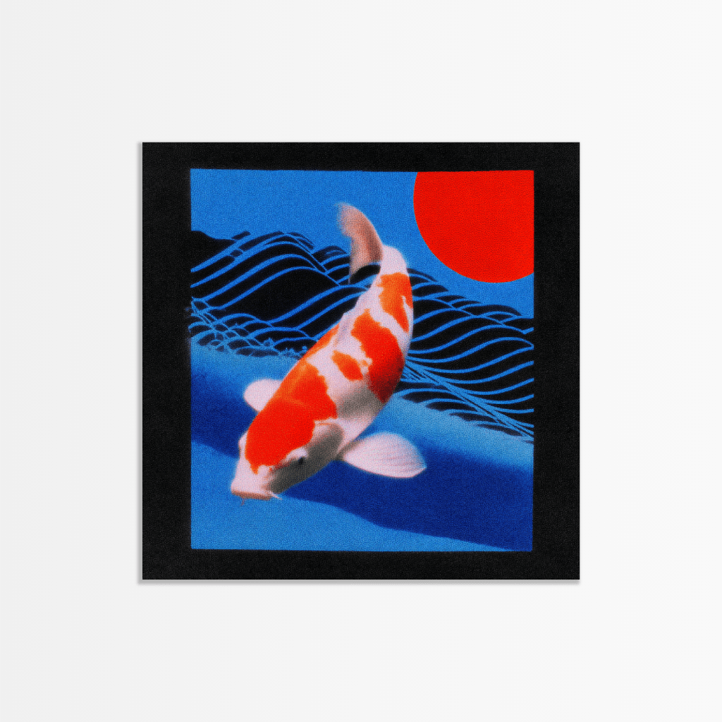 Crimson Koi Swim - The Secret Gallery