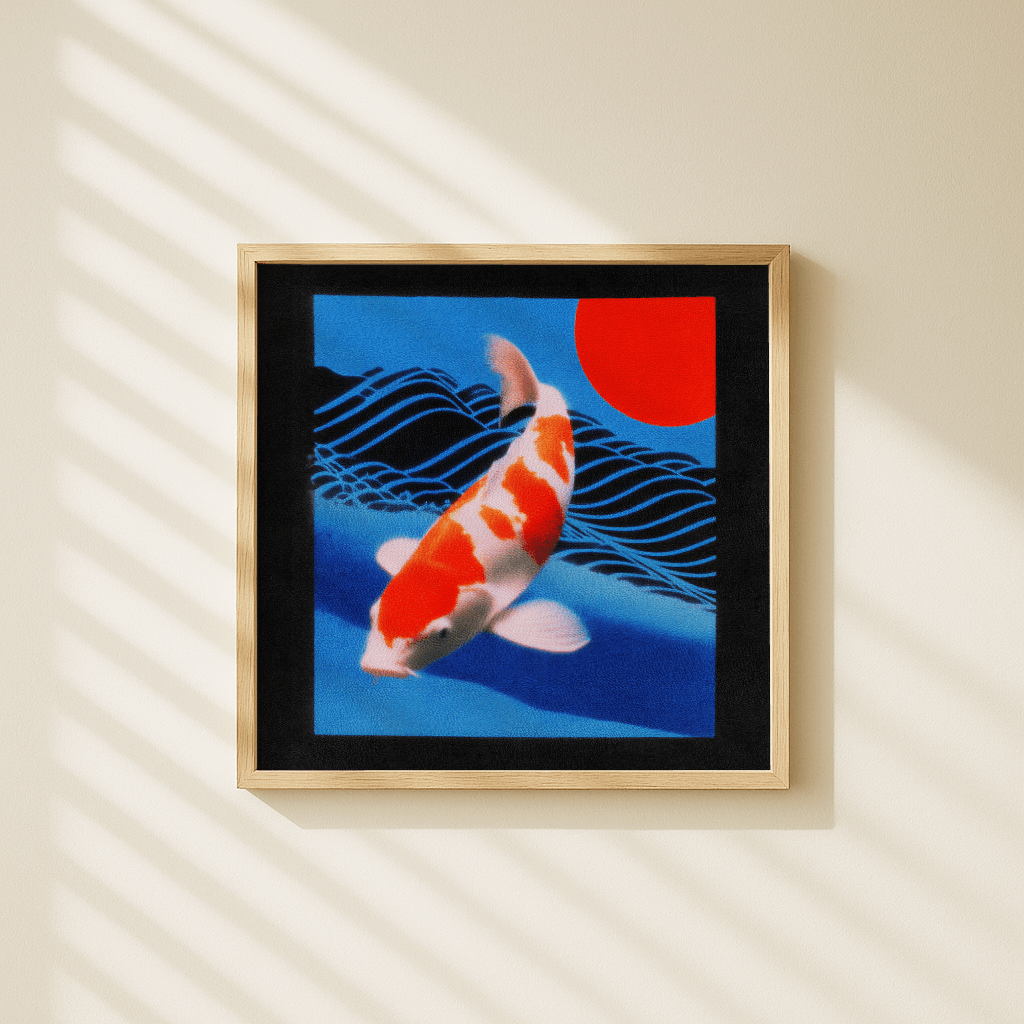 Crimson Koi Swim - The Secret Gallery