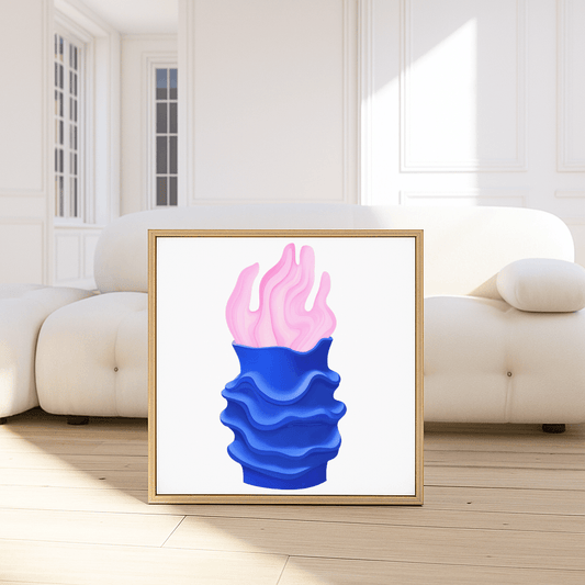 Pink Wave Vase - The Secret Gallery