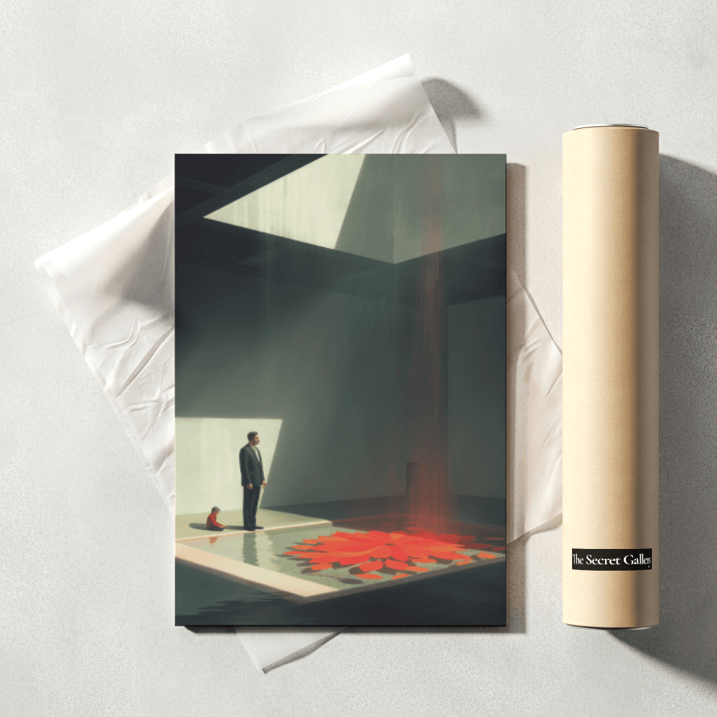Fractured Patterns in Scarlet - The Secret Gallery