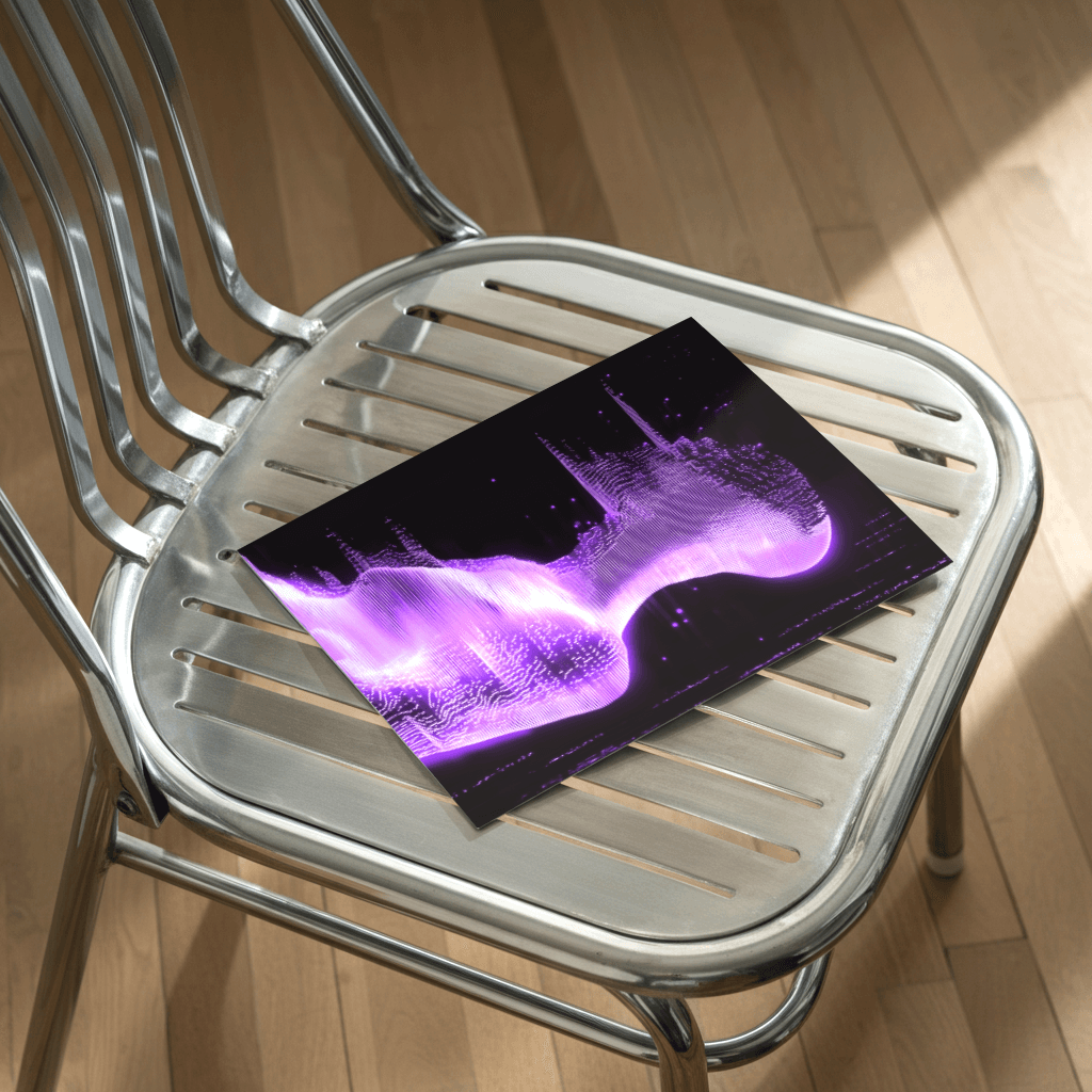 Figure Dissolving in a Purple Matrix - The Secret Gallery