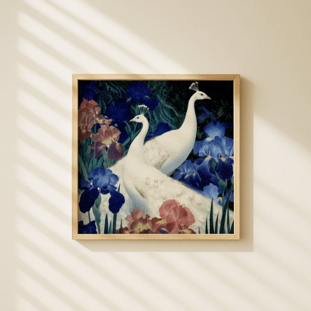 White Peacocks Irises - The Secret Gallery