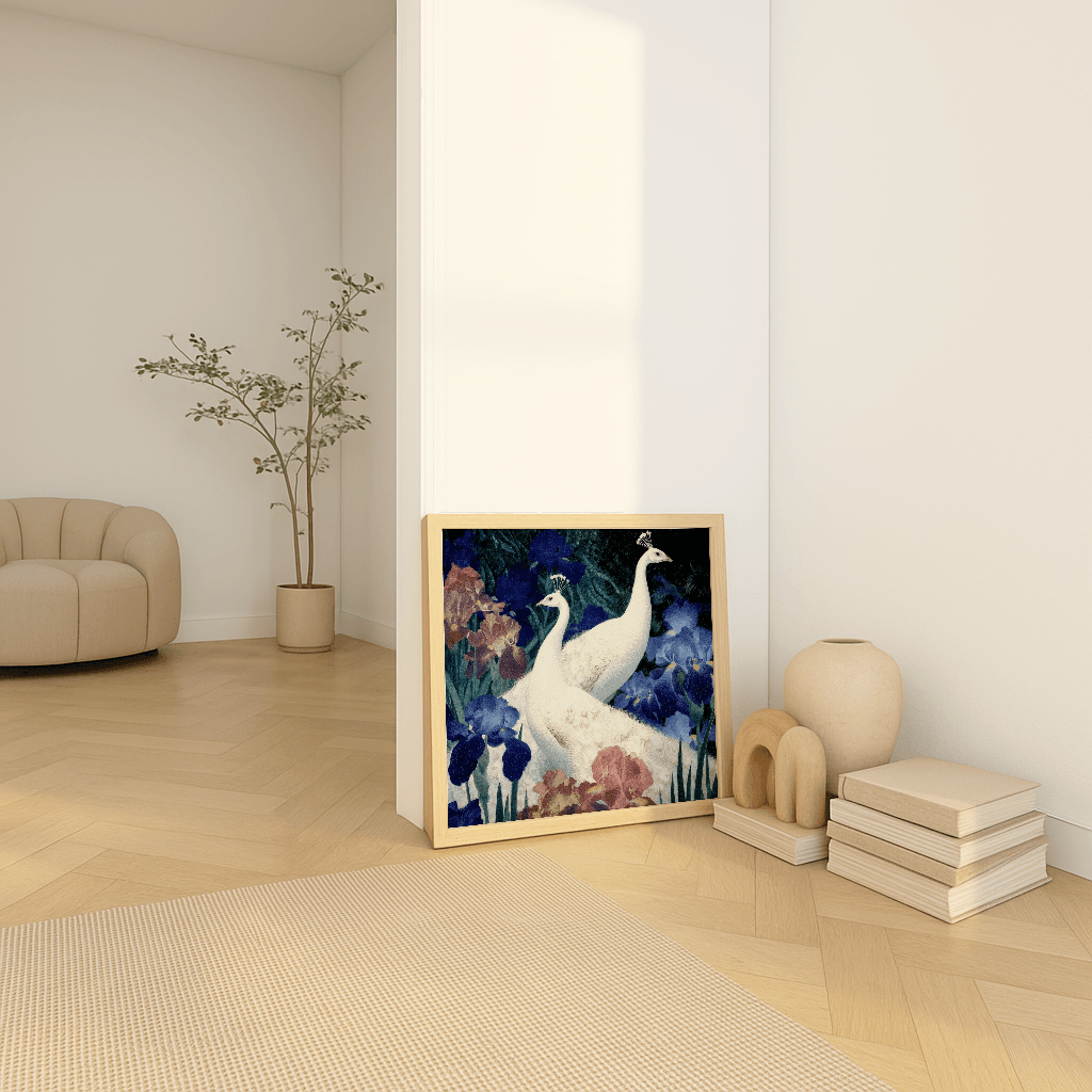 White Peacocks Irises - The Secret Gallery