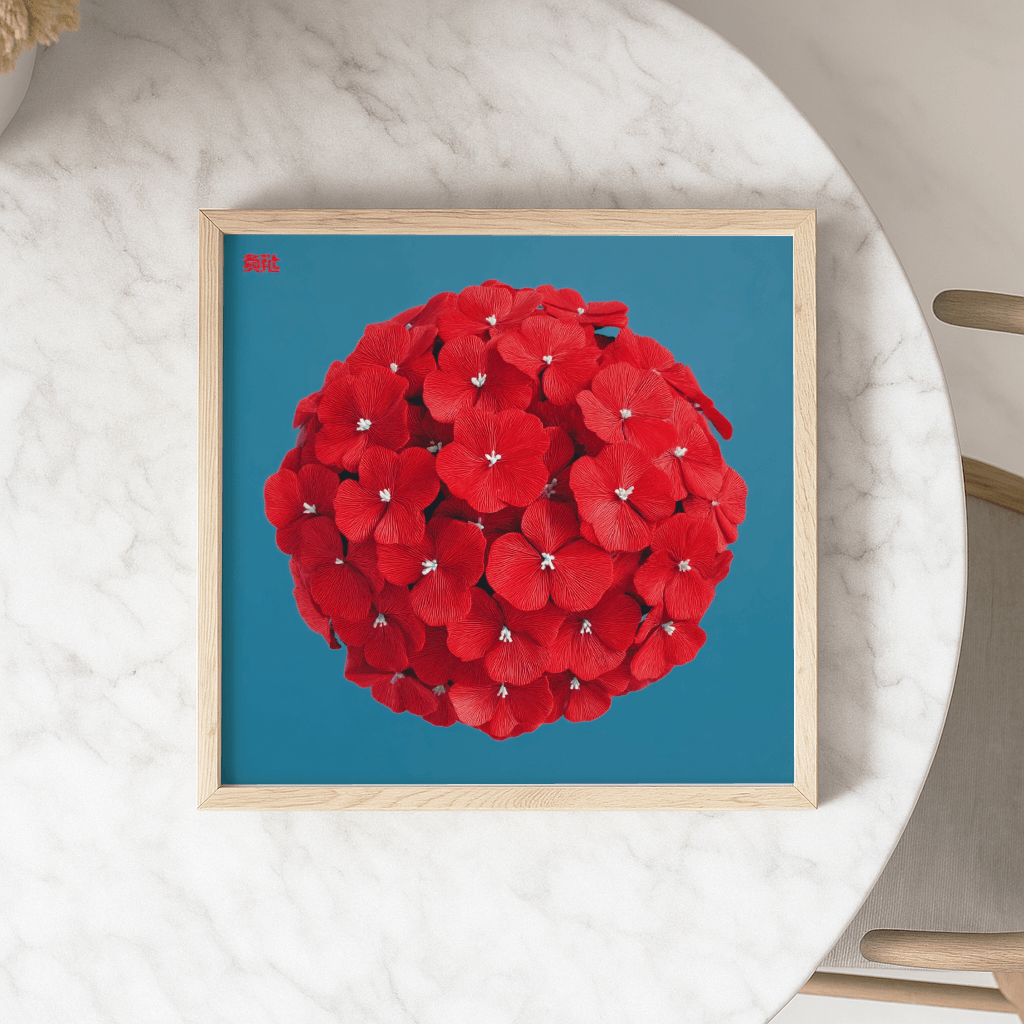 Red Flower Ball - The Secret Gallery