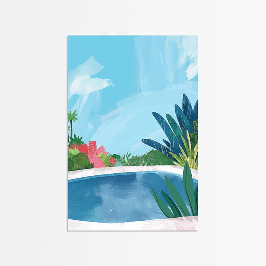 A Day of Solitude by the Azure Pool - The Secret Gallery
