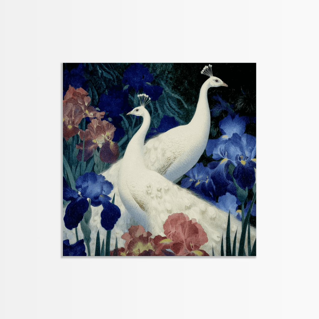 White Peacocks Irises - The Secret Gallery