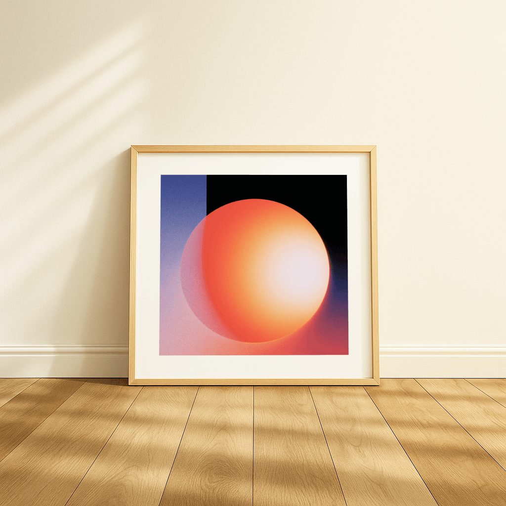 Dark Orange Sphere - The Secret Gallery
