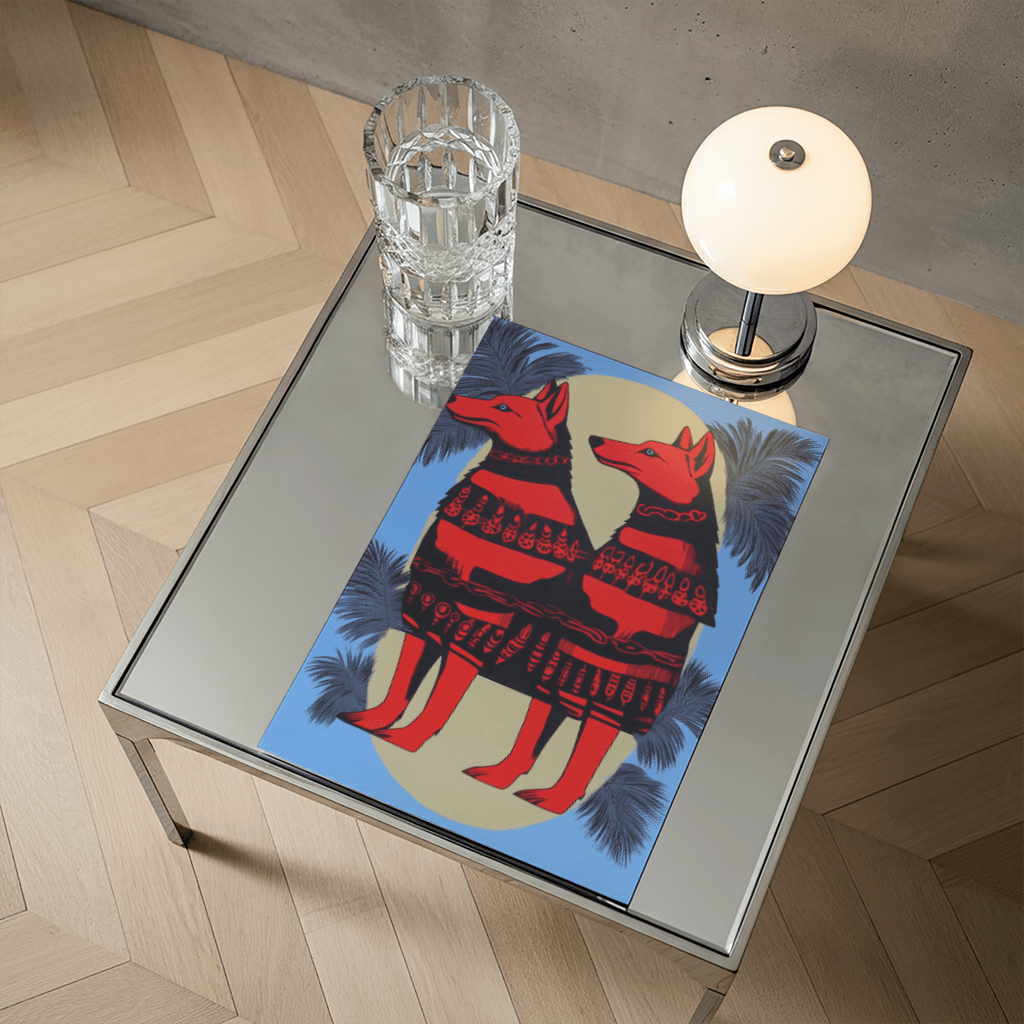 Dual Camels in Red - The Secret Gallery
