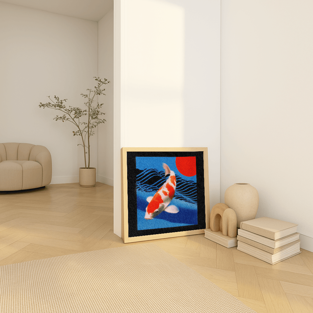 Crimson Koi Swim - The Secret Gallery