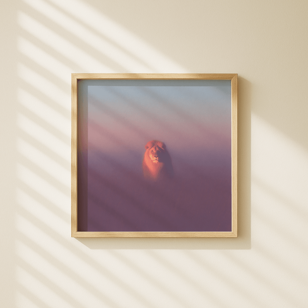 Lion in Mist - The Secret Gallery