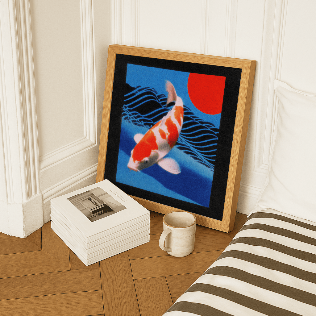 Crimson Koi Swim - The Secret Gallery