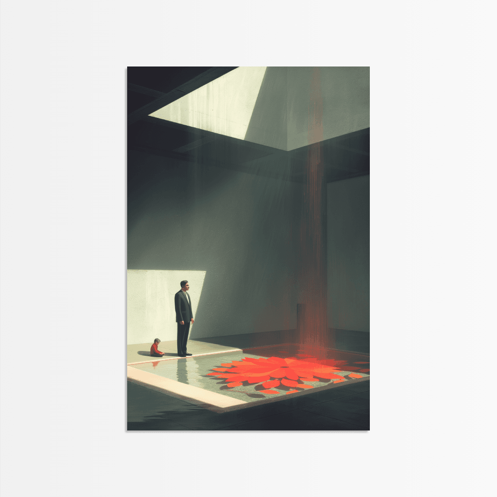 Fractured Patterns in Scarlet - The Secret Gallery