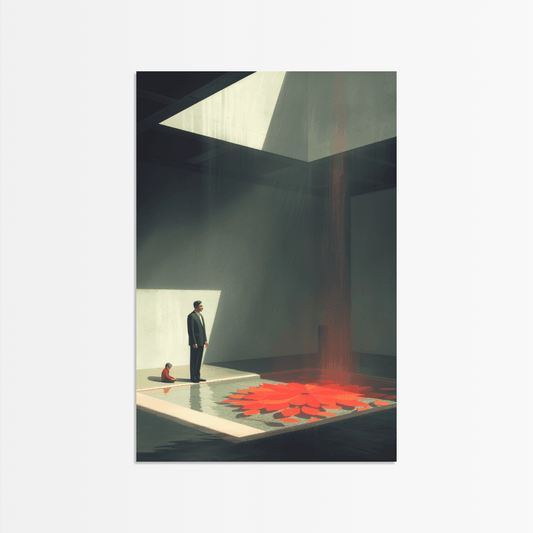 Fractured Patterns in Scarlet - The Secret Gallery