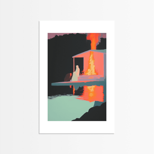 Burning Portal in the Dark - The Secret Gallery