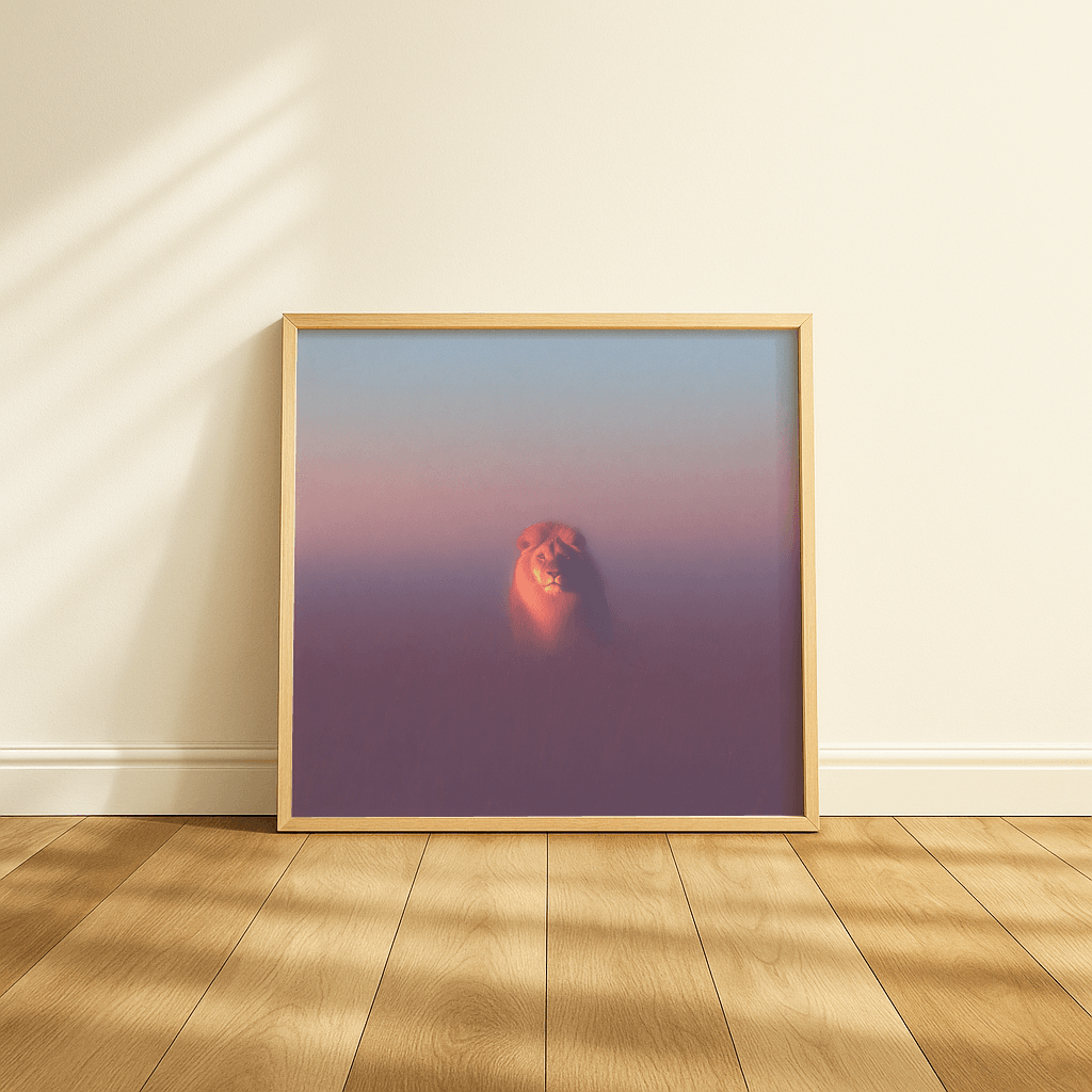 Lion in Mist - The Secret Gallery