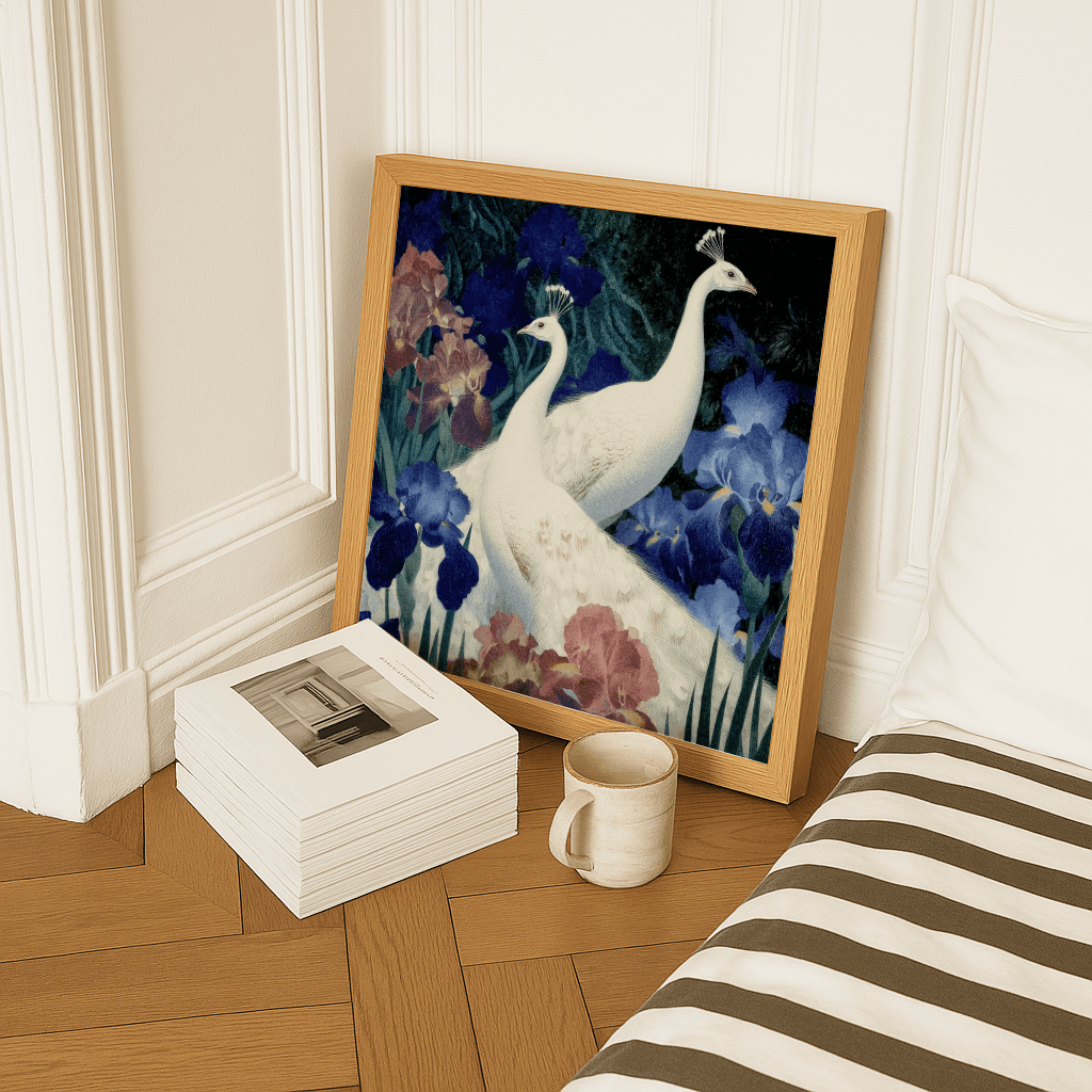 White Peacocks Irises - The Secret Gallery