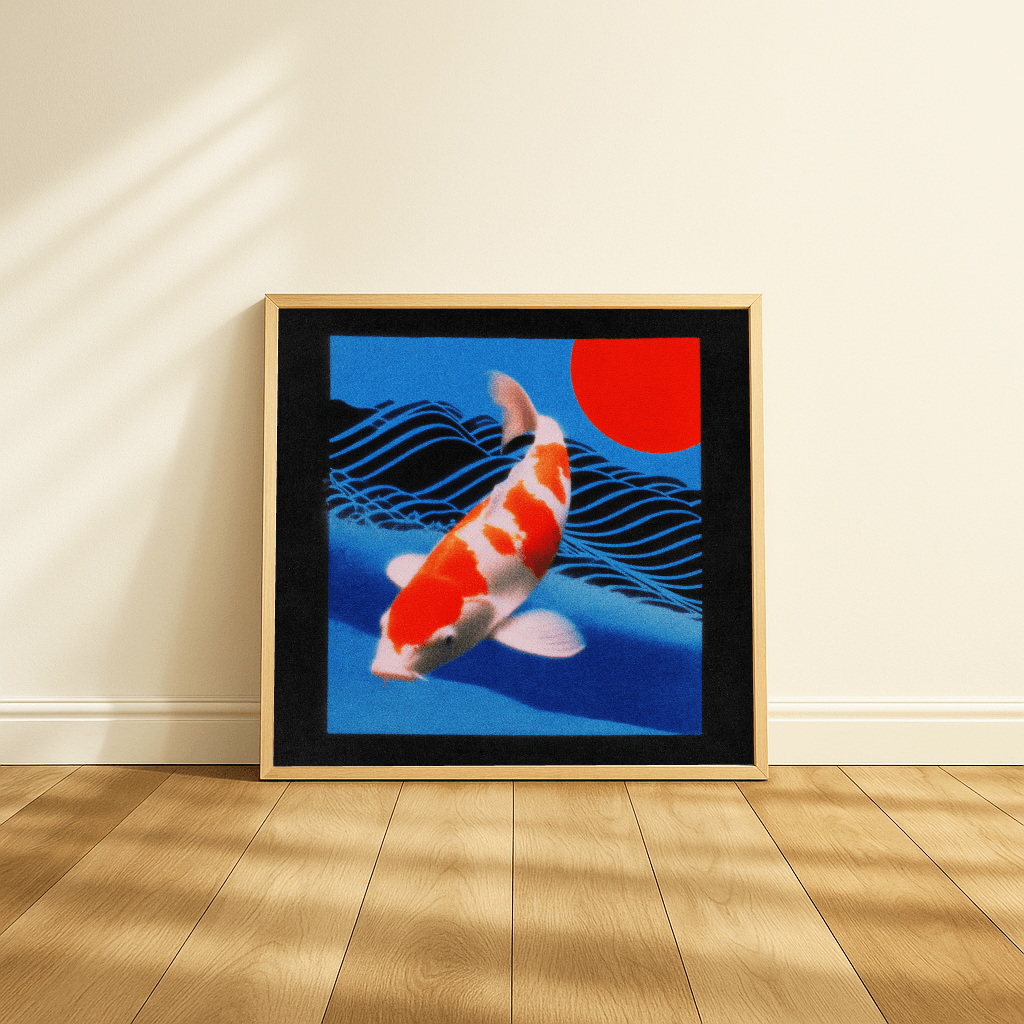 Crimson Koi Swim - The Secret Gallery