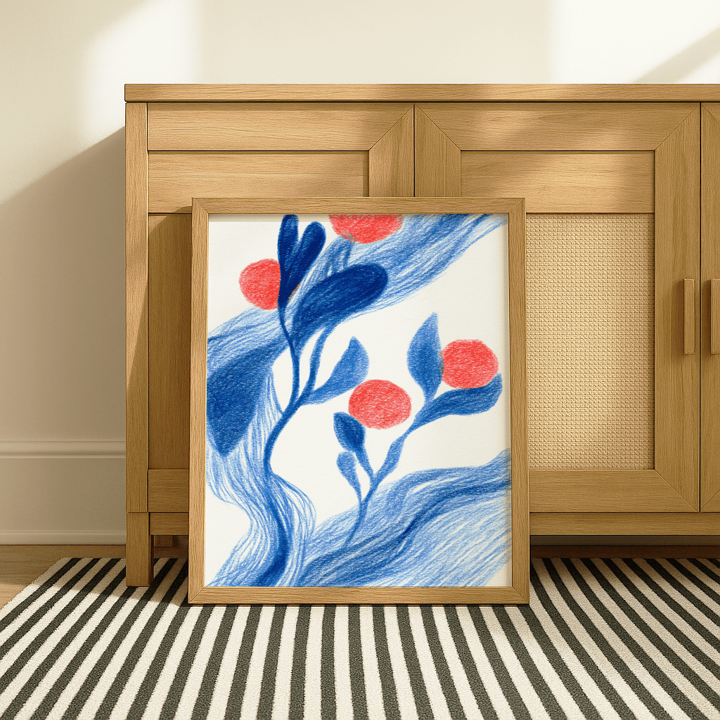 Crimson Currents Blooms - The Secret Gallery