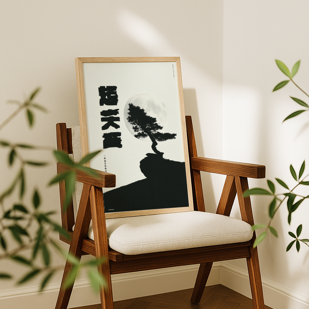 Moonlit Bonsai Cliff