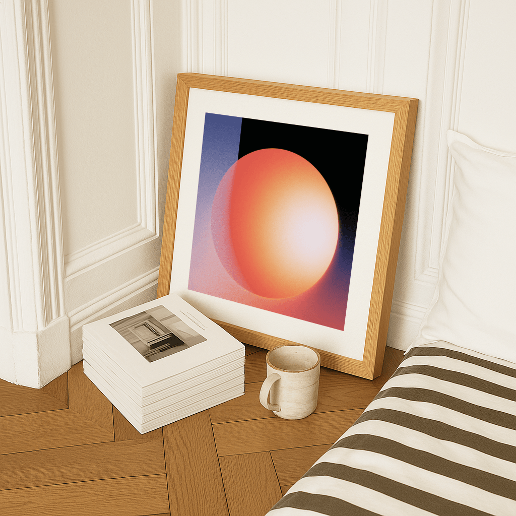 Dark Orange Sphere - The Secret Gallery
