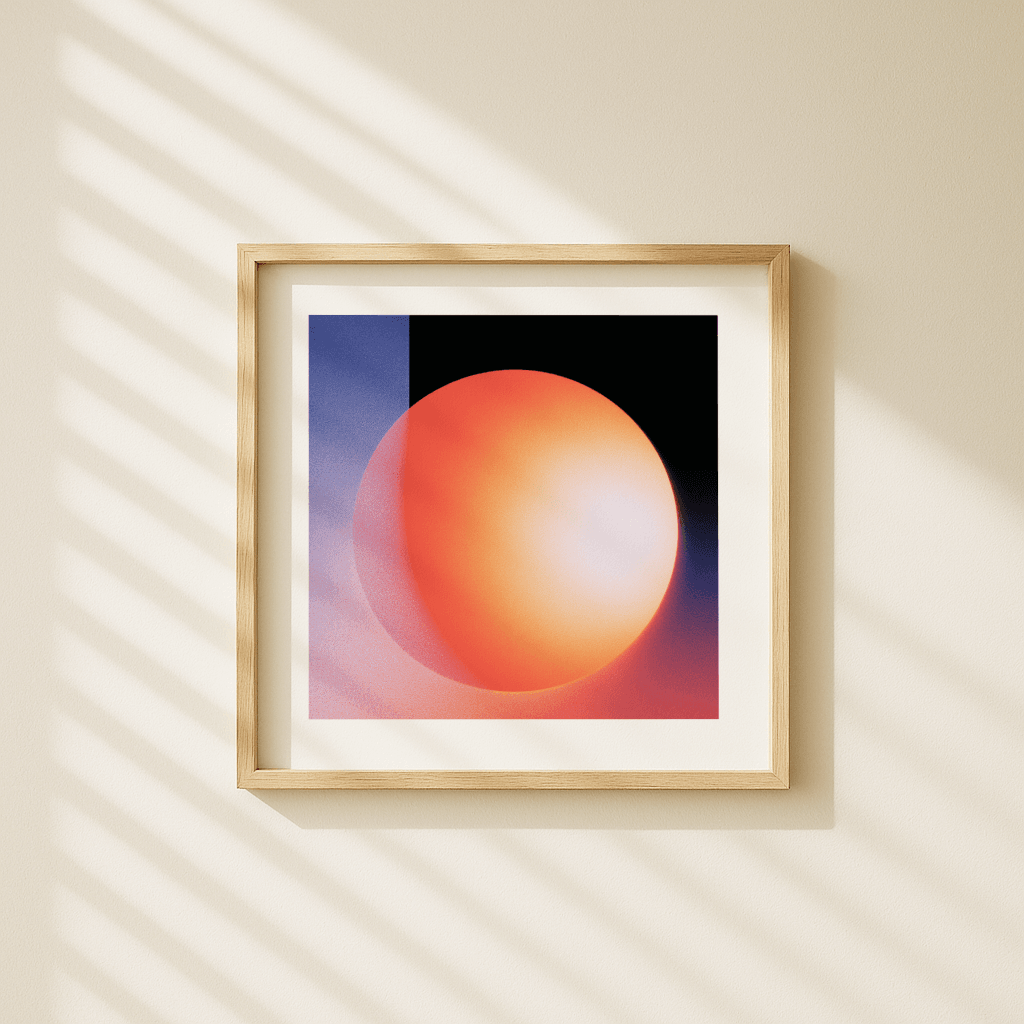 Dark Orange Sphere - The Secret Gallery