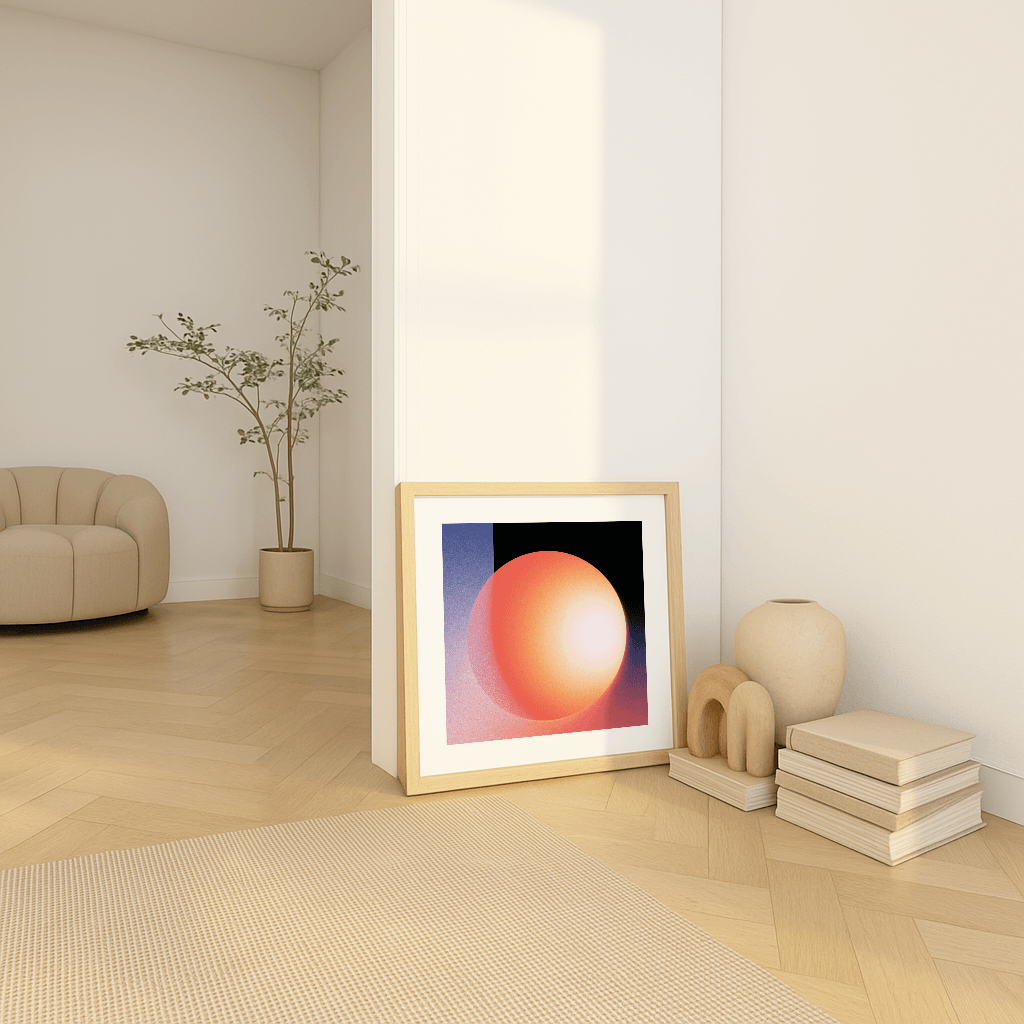 Dark Orange Sphere - The Secret Gallery