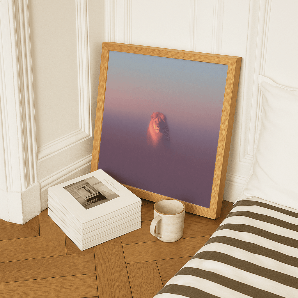 Lion in Mist - The Secret Gallery