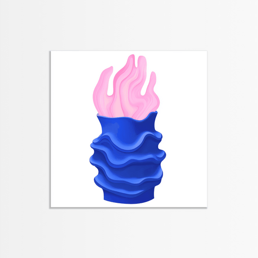 Pink Wave Vase - The Secret Gallery