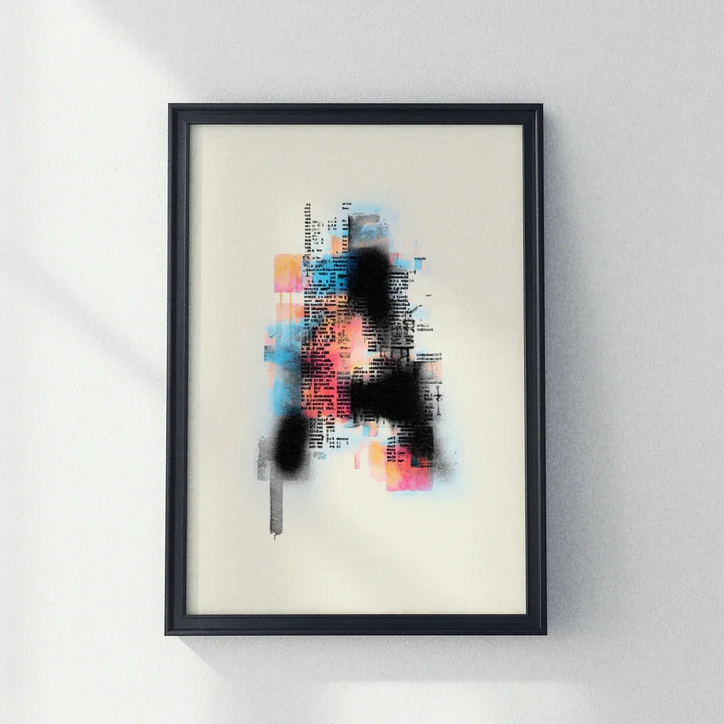 Modernes Poster abstrakt von The Secret Gallery mit bunten Grafiken und kreativen Elementen