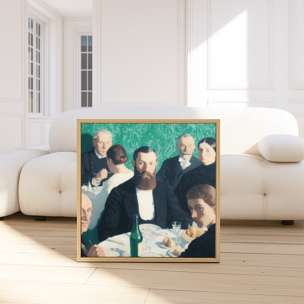 Old Money Poster von The Secret Gallery mit elegantem Dinner in einem stilvollen Raum