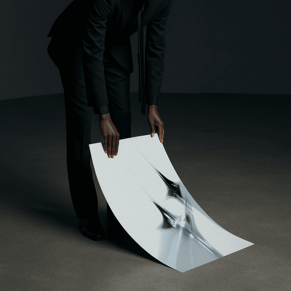 Silber Speere Poster in elegantem Design für moderne Wanddekoration und Kunstliebhaber