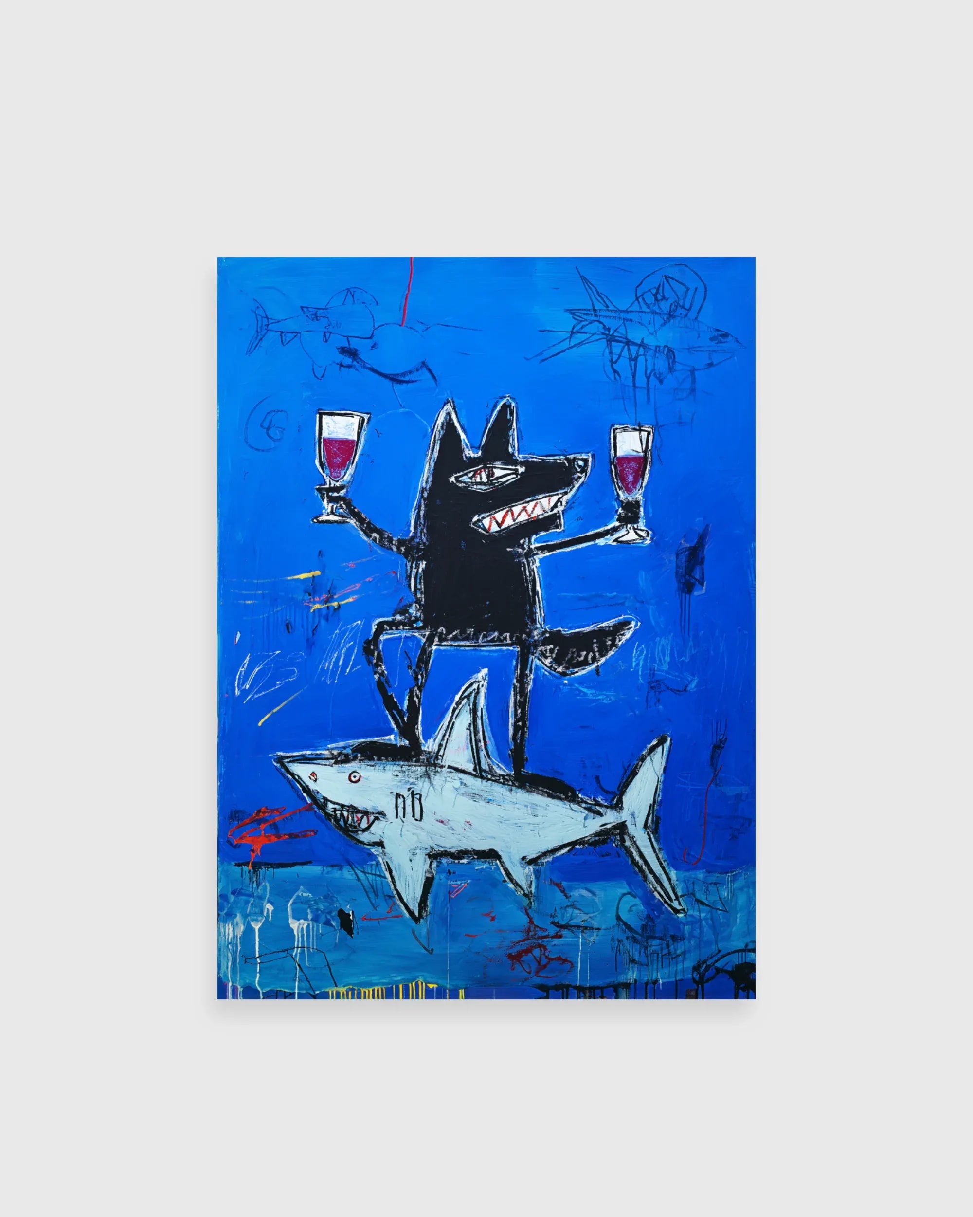 Most chaotic Wolf and Shark - The Secret Gallery